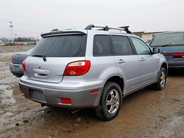 JA4LZ31F26U034461 - 2006 MITSUBISHI OUTLANDER TURQUOISE photo 4