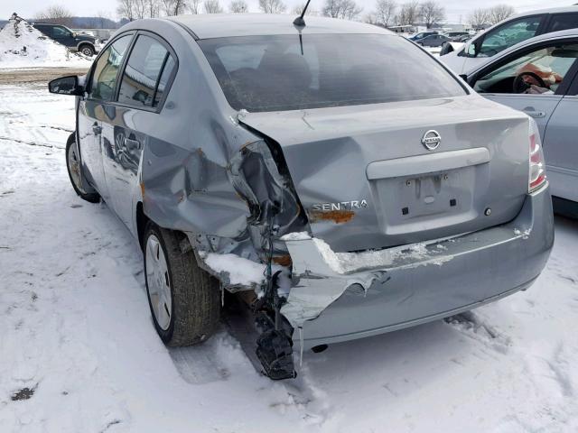 3N1AB61E98L750753 - 2008 NISSAN SENTRA 2.0 GRAY photo 3