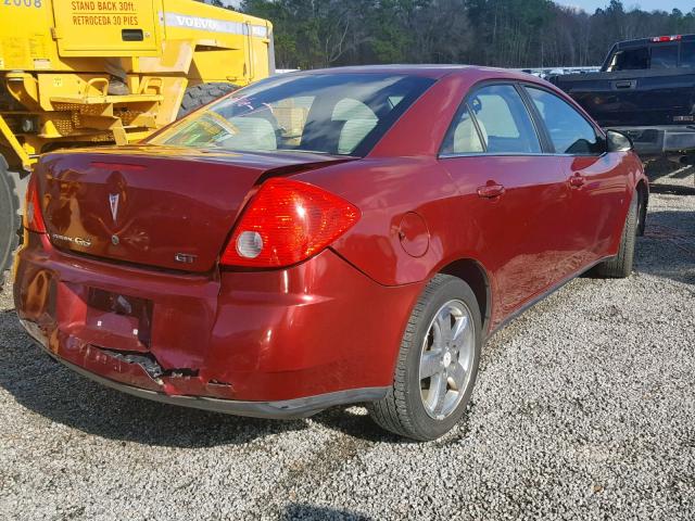 1G2ZH57N784130526 - 2008 PONTIAC G6 GT RED photo 4