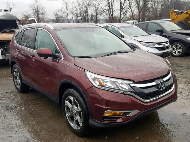 2HKRM4H71GH642759 - 2016 HONDA CR-V EXL BURGUNDY photo 1