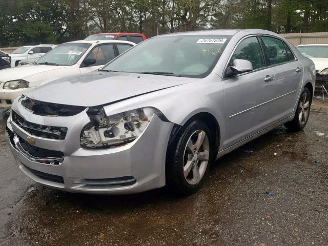 1G1ZC5E01CF268943 - 2012 CHEVROLET MALIBU 1LT ვერცხლისფერი ფოტო 2
