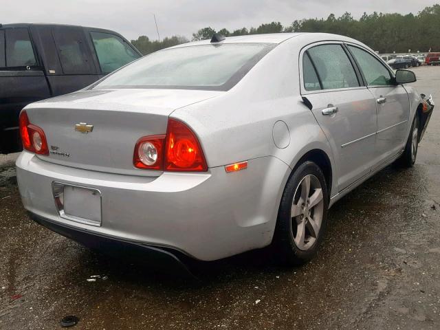 1G1ZC5E01CF268943 - 2012 CHEVROLET MALIBU 1LT ვერცხლისფერი ფოტო 4