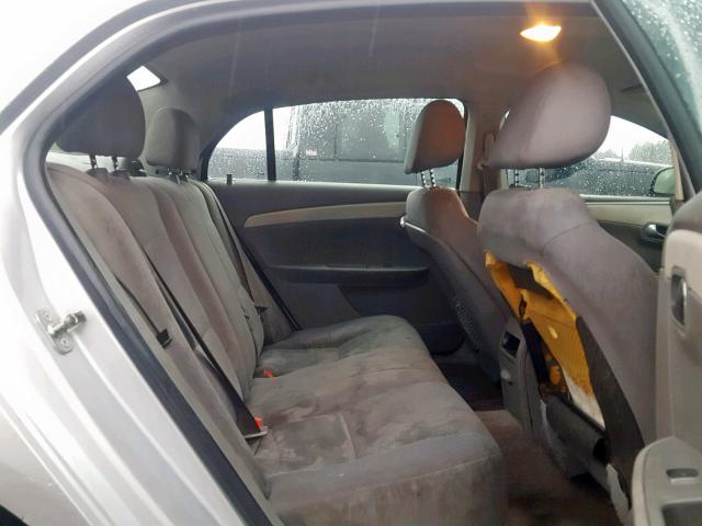 1G1ZC5E01CF268943 - 2012 CHEVROLET MALIBU 1LT ვერცხლისფერი ფოტო 6