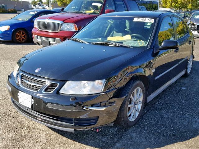 YS3FB49S541038882 - 2004 SAAB 9-3 LINEAR BLACK photo 2