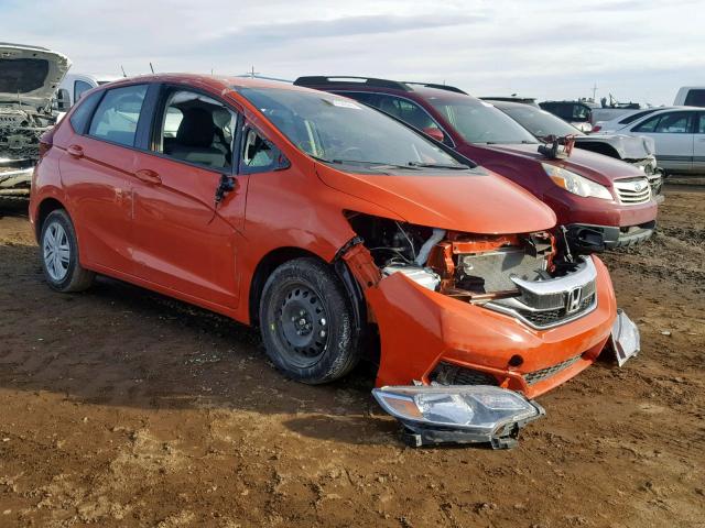 3HGGK5H49JM735881 - 2018 HONDA FIT LX ORANGE photo 1