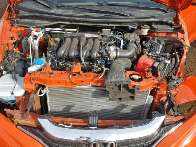 3HGGK5H49JM735881 - 2018 HONDA FIT LX ORANGE photo 7