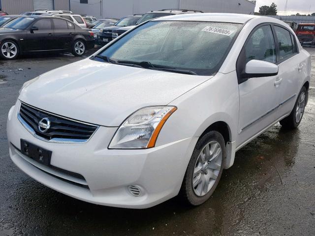 3N1AB6APXCL750545 - 2012 NISSAN SENTRA 2.0 WHITE photo 2