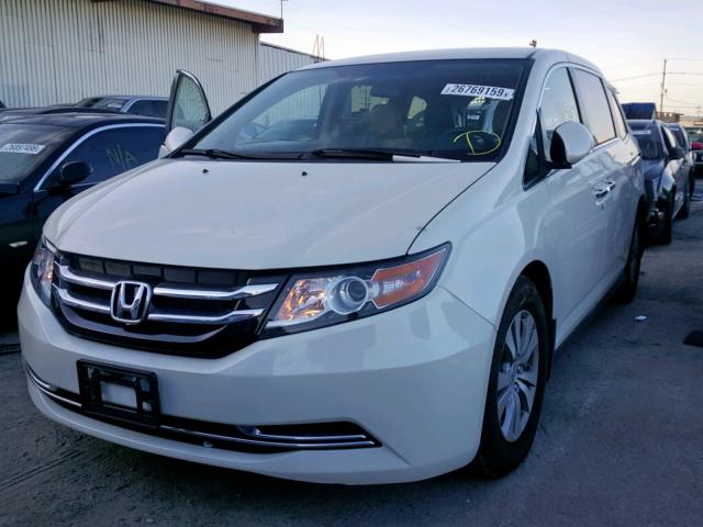 5FNRL5H31GB094007 - 2016 HONDA ODYSSEY SE WHITE photo 2