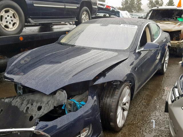 5YJSA1DP4DFP23649 - 2013 TESLA MODEL S Կապույտ լուսանկար 2