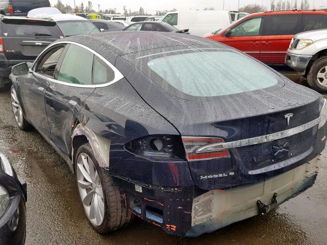 5YJSA1DP4DFP23649 - 2013 TESLA MODEL S Կապույտ լուսանկար 3