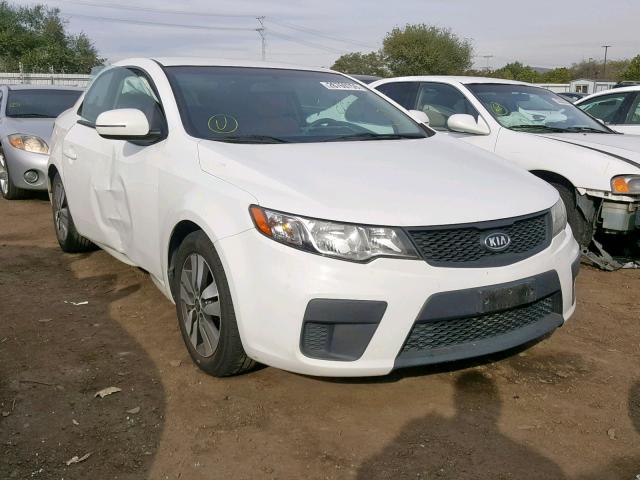 KNAFU6A29D5657158 - 2013 KIA FORTE EX WHITE photo 1