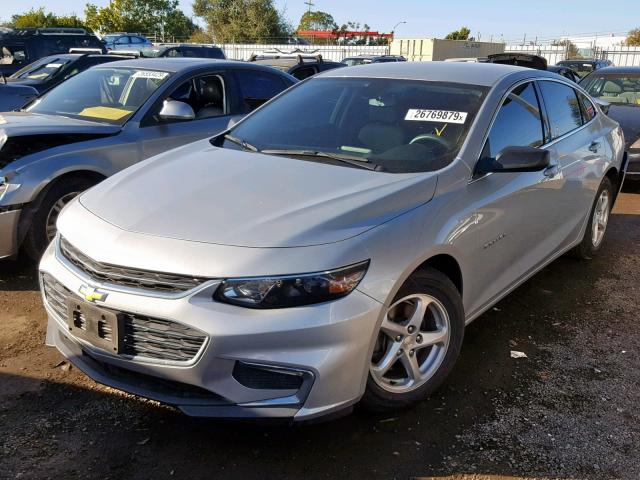 1G1ZB5ST1GF308073 - 2016 CHEVROLET MALIBU LS SILVER photo 2