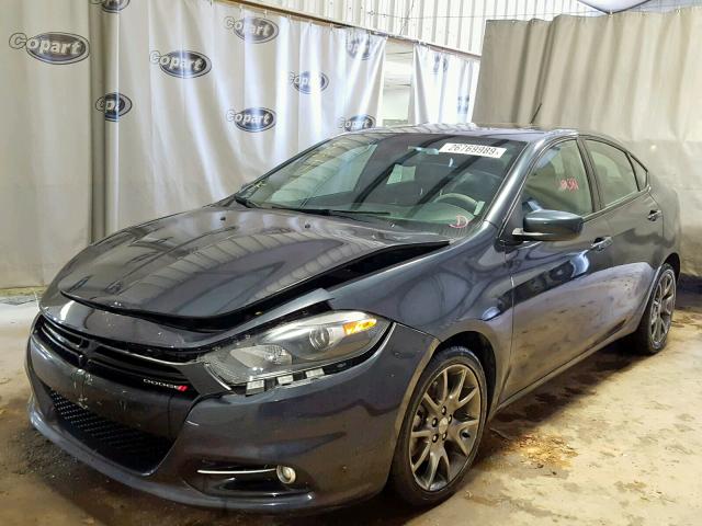 1C3CDFBB1ED724027 - 2014 DODGE DART SXT GRAY photo 2