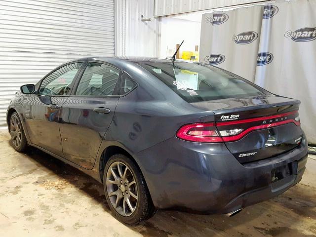 1C3CDFBB1ED724027 - 2014 DODGE DART SXT GRAY photo 3