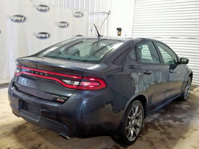 1C3CDFBB1ED724027 - 2014 DODGE DART SXT GRAY photo 4