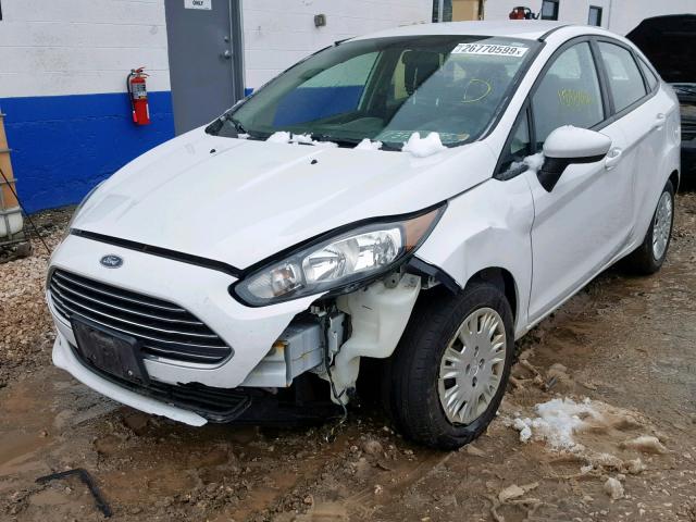 3FADP4AJ6EM188979 - 2014 FORD FIESTA S WHITE photo 2