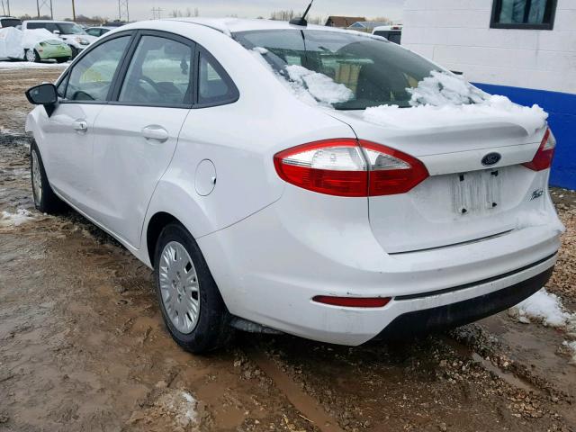 3FADP4AJ6EM188979 - 2014 FORD FIESTA S WHITE photo 3