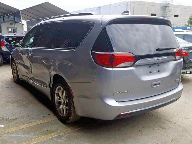 2C4RC1GG9JR273789 - 2018 CHRYSLER PACIFICA L SILVER photo 3