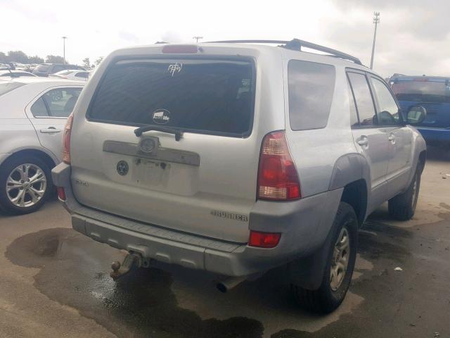 JTEZU14R030005242 - 2003 TOYOTA 4RUNNER SR SILVER photo 4