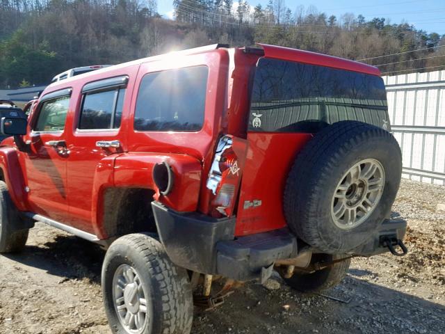 5GTEN13E288168569 - 2008 HUMMER H3 RED photo 9