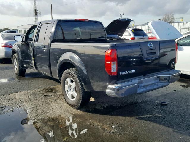 1N6AD09U27C404776 - 2007 NISSAN FRONTIER C BLACK photo 3