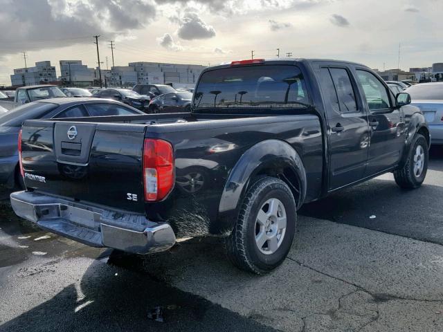 1N6AD09U27C404776 - 2007 NISSAN FRONTIER C BLACK photo 4