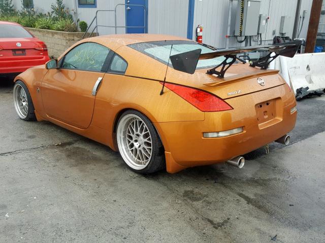 JN1AZ34D26M305738 - 2006 NISSAN 350Z COUPE ORANGE photo 3