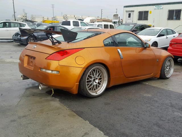 JN1AZ34D26M305738 - 2006 NISSAN 350Z COUPE ORANGE photo 4