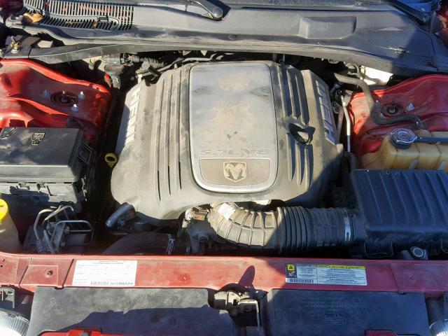 2C3LA63H58H137218 - 2008 CHRYSLER 300C RED photo 7