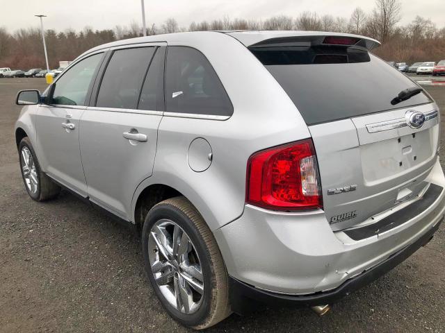 2FMDK4KC7BBB29036 - 2011 FORD EDGE LIMIT SILVER photo 2