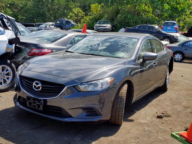 JM1GJ1V5XF1206922 - 2015 MAZDA 6 TOURING GRAY photo 2