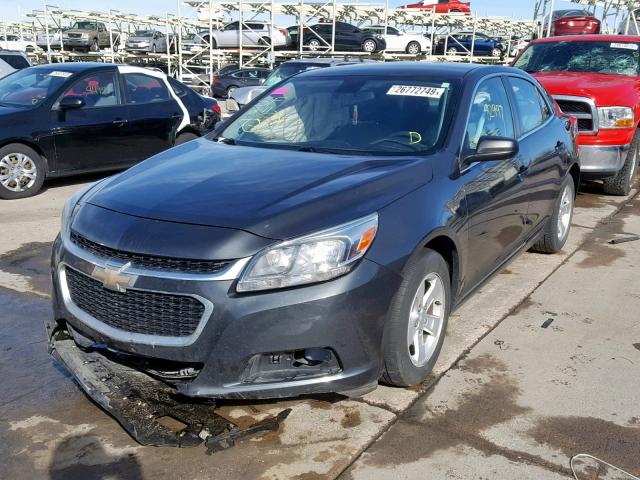 1G11B5SL1FF128653 - 2015 CHEVROLET MALIBU LS GRAY photo 2