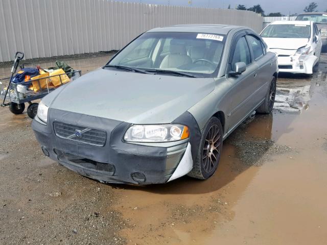 YV1RS592062525537 - 2006 VOLVO S60 2.5T GREEN photo 2