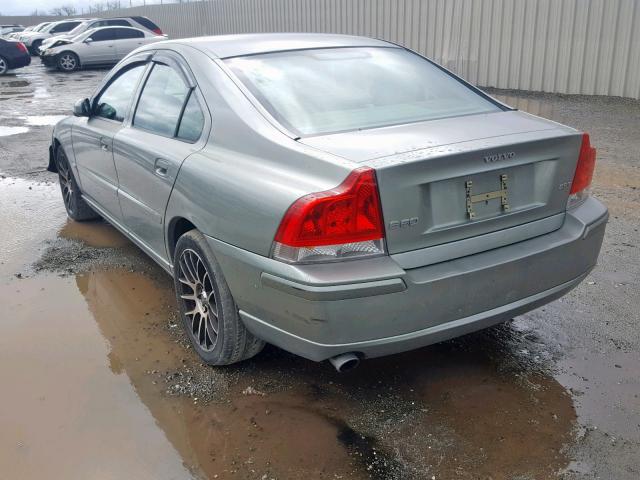 YV1RS592062525537 - 2006 VOLVO S60 2.5T GREEN photo 3