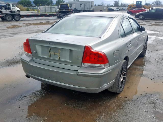 YV1RS592062525537 - 2006 VOLVO S60 2.5T GREEN photo 4