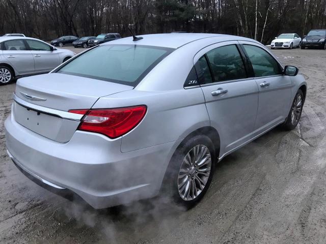 1C3BC2FG8BN504399 - 2011 CHRYSLER 200 LIMITE SILVER photo 4