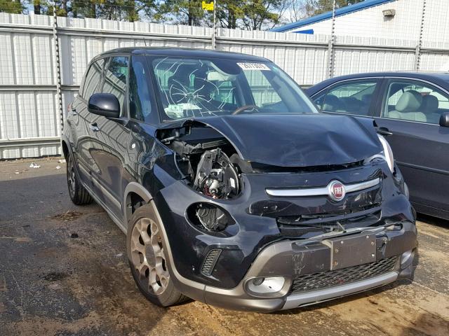 ZFBCFADH9EZ012218 - 2014 FIAT 500L TREKK BLACK photo 1