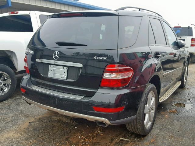 4JGBB86E99A501203 - 2009 MERCEDES-BENZ ML 350 BLACK photo 4