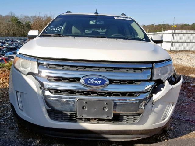 2FMDK3JC8CBA16533 - 2012 FORD EDGE SEL WHITE photo 9