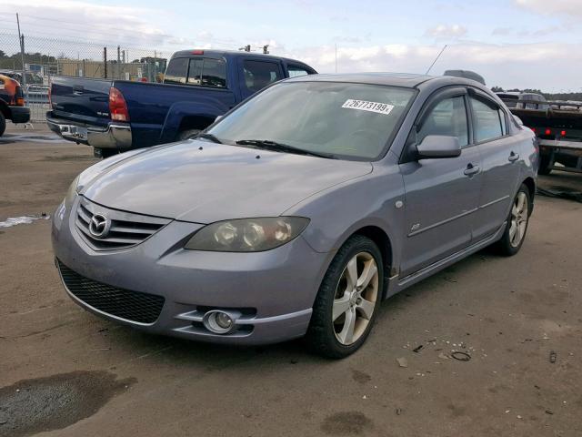 JM1BK323641188227 - 2004 MAZDA 3 S GRAY photo 2