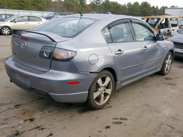 JM1BK323641188227 - 2004 MAZDA 3 S GRAY photo 4