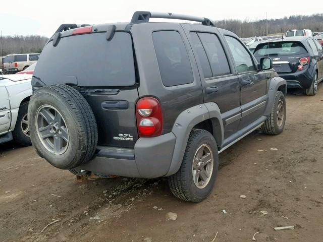 1J4GL38K05W559768 - 2005 JEEP LIBERTY RE GRAY photo 4