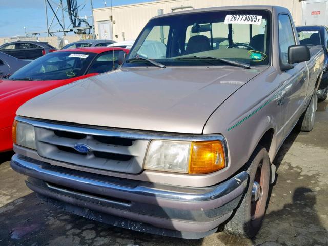 1FTCR10A4VTA49564 - 1997 FORD RANGER GOLD photo 2