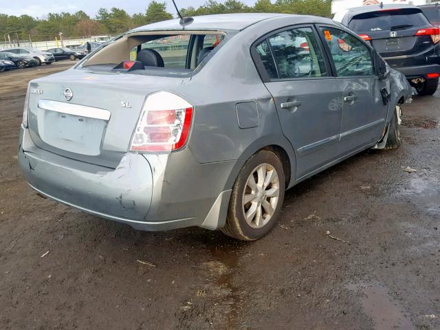 3N1AB6AP6AL687926 - 2010 NISSAN SENTRA 2.0 SILVER photo 4