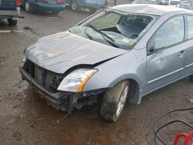 3N1AB6AP6AL687926 - 2010 NISSAN SENTRA 2.0 SILVER photo 9