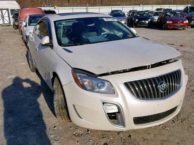 2G4GV5GVXD9166712 - 2013 BUICK REGAL GS CREAM photo 1