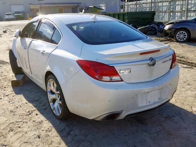 2G4GV5GVXD9166712 - 2013 BUICK REGAL GS CREAM photo 3