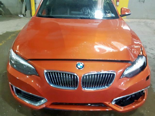 WBA1L9C52GV325170 - 2016 BMW 228 XI RED photo 7