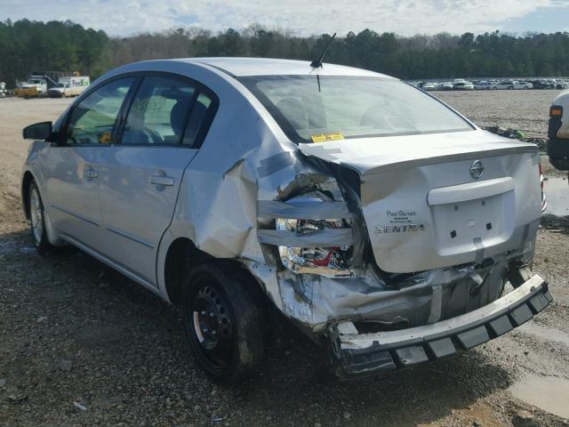 3N1AB61E38L693191 - 2008 NISSAN SENTRA 2.0 SILVER photo 3