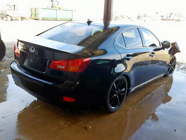 JTHBK262785082510 - 2008 LEXUS IS 250 BLACK photo 4